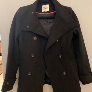 Black pea coat